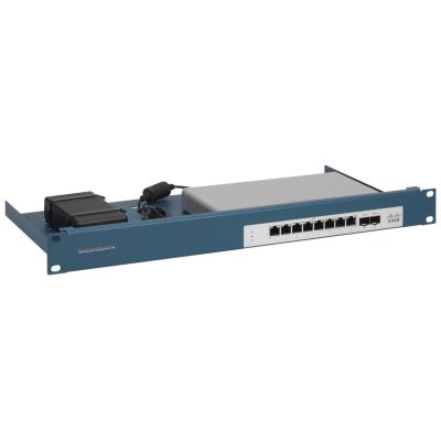 Rackmount.IT CISRACK RM-CI-T17 - Network Equipment Mounting Kit - Rack-Mountable - Metallic Blue - 1U - 19" (48.3 cm)