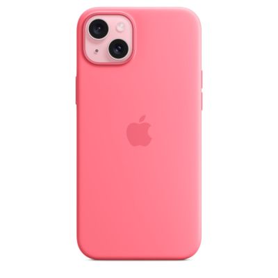 3. Apple Silicone Case with MagSafe Pink, for iPhone 15 Plus