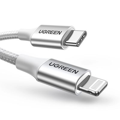 2. Ugreen US304 70523 USB-C / Lightning MFi cable 1m - silver