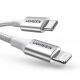 2. Ugreen US304 70523 USB-C / Lightning MFi cable 1m - silver