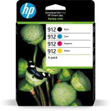 HP ink set HP 912, HP912=6ZC74AE, contains cmyk, 3YL80AE+3YL77AE+3YL78AE+3YL79AE