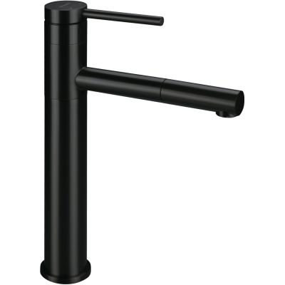 Tall washbasin tap with pull-out spout