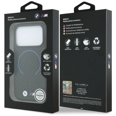 8. BMW M Carbon Printed Ring MagSafe Case for iPhone 17 Pro / 18 Pro - Black