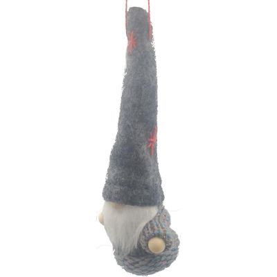 9. GREY LEPHOBE BAUBLE PENDANT 11CM