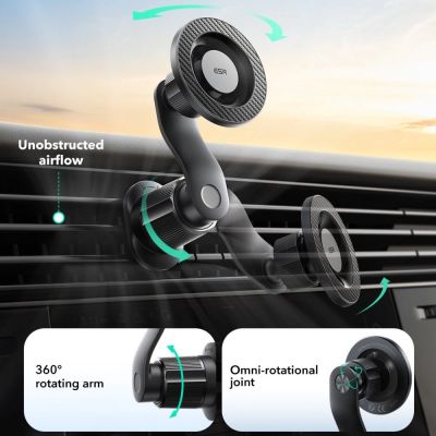 6. ESR OmniLock MagSafe Car Air Vent Mount - Black