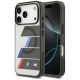 BMW M IML Metal Buttons Tricolor Lines MagSafe Case for iPhone 17 Pro - Gray
