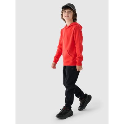 4. Boy's sweatshirt with hood, open, 4F Junior 4FJWMM00TSWSM1292-70S