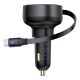 10. Baseus Enjoyment Pro USB-C (female) / USB-C (male) 60W car charger - black