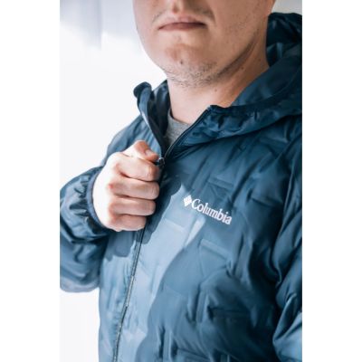 4. Columbia Delta Ridge II Down Hooded Jacket 2086222464 Navy Blue L
