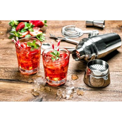 19. BARTENDER SET 5 PIECES DRINK SHAKER ALPINA TONGUE