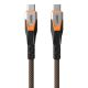 11. UAG SRGE - USB-C - USB-C cable, USB 3.2 Gen2 240W/20Gbps, 75 cm (black/orange)