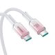 7. Joyroom S-A42 Crystal-Clear Series 60W USB-C - USB-C cable 1.2m - white