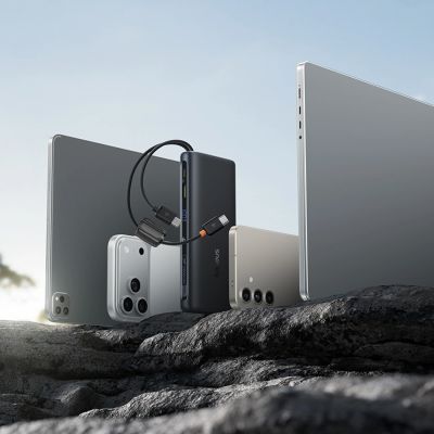 11. Baseus EnerFill FC41 20000mAh 100W Power Bank with Digital Display and Built-in Dual USB-C Cable - Black