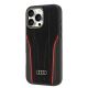 3. Audi Genuine Leather MagSafe iPhone 16 Pro Max 6.9" black-red hardcase AU-TPUPCMIP16PM-R8/D3-RD