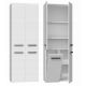 4. NEL BATHROOM COLUMN WHITE 1 BASKET LONG DOOR SET