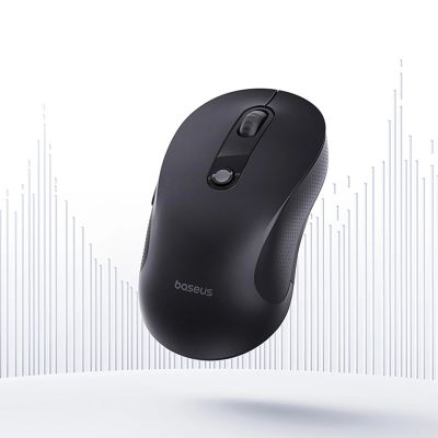 5. Baseus F02 Wireless Ergonomic Bluetooth Mouse - Black