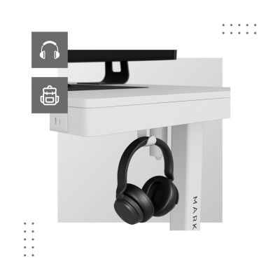 7. MA-Leader 8.2 White Electric Desk