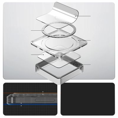 17. Spigen Ultra Hybrid Mag MagSafe Case for Samsung Galaxy S26 - Clear and White