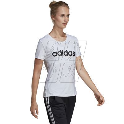 6. Adidas W D2M Logo Tee W DU2080