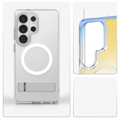 13. Spigen Ultra Hybrid S Mag MagSafe Case for Samsung Galaxy S26 Ultra - Clear and White