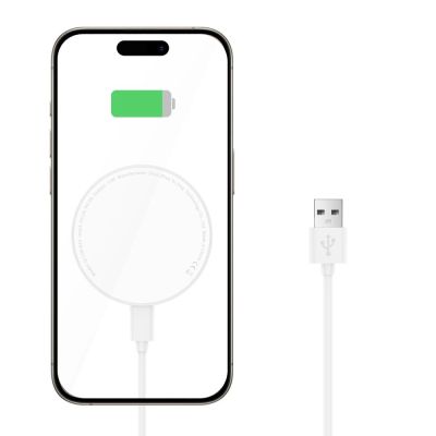 3. Tech-Protect QI15W-A33 Inductive Charger with MagSafe and Stand with USB-A / USB-C Cable - White