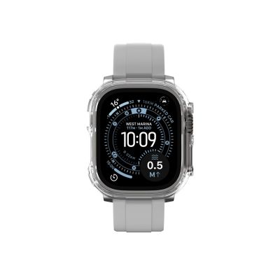 6. AmazingThing Minimal Protective Case for Apple Watch UItra 3 49mm - Transparent