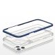 5. Clear 3in1 case for iPhone 11 Pro Max blue frame gel cover