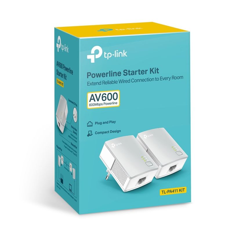 4. TP-Link PA411KIT 500 Mbit/s Wired LAN White 2 pcs.
