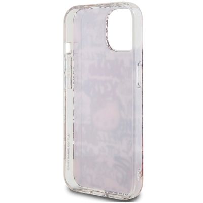 7. Hello Kitty IML Tags Graffiti case for iPhone 15 - pink