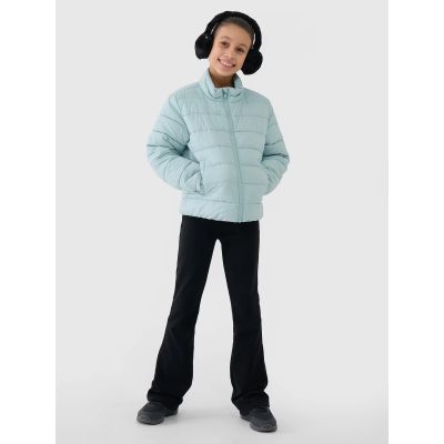 3. Girls' down jacket with synthetic filling 4F 4FJWSS25TDJAF515-47S