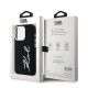 8. Karl Lagerfeld Silicone Metal Script Logo case for iPhone 15 Pro - black