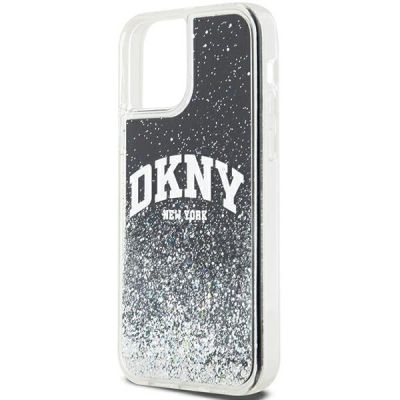 6. DKNY Liquid Glitter Big Logo iPhone 12 Pro/12 Case - Black