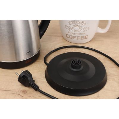 8. ELDOM CORDLESS KETTLE CS30 ACERO 20 L STEEL 1850-2200W TILTING LID, HOT PLATE, SWIVEL BASE