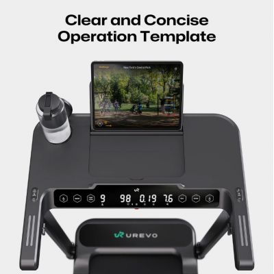 7. Treadmill with built-in desk for work and exercise UREVO Foldi 3S