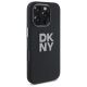 4. DKNY Liquid Silicone Metal Logo iPhone 16 Pro Case - Black