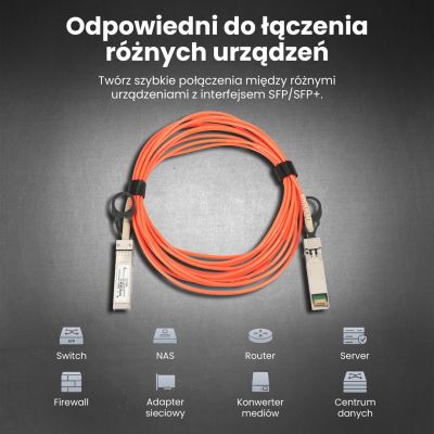 5. Extralink SFP+ AOC Cable AOC SFP+ 10Gbps, 5m