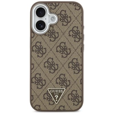 3. Guess 4G Triangle Logo MagSafe case for iPhone 17 - brown