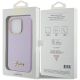 8. Guess Glitter Glossy Script case for iPhone 15 Pro Max - lilac