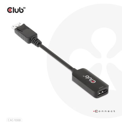 7. CLUB3D CAC-1088 Cable Adapter 0.21m DisplayPort HDMI Black