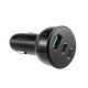 4. Joyroom 70W car charger with 3 ports: USB, 2 x USB C black (JR-CL26)