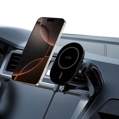 8. Tech-Protect MM15W-V6 Magnetic MagSafe Car Air Vent Holder - Black