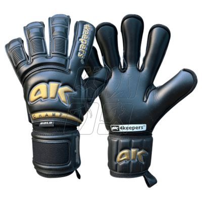 4. 4keepers Champ Gold Black VI RF2G Jr goalkeeper gloves S906497