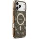 4. Guess IML 4G Background MagSafe Case for iPhone 17 Pro - Brown