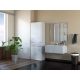 5. NEL BATHROOM COLUMN WHITE HALF 1 DOOR BASKET LENGTH SET