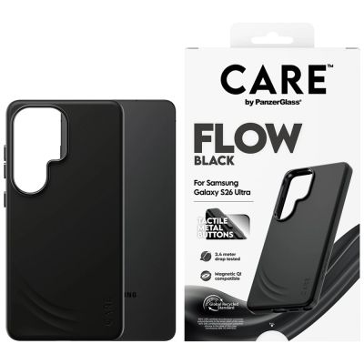 CARE by PanzerGlass Flow Black Qi case for Samsung Galaxy S26 Ultra - black