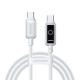 Joyroom S-A55 StarFlight 100W USB-C - USB-C Cable 1.2m - White