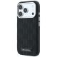 2. Karl Lagerfeld Grained Mono Resin Logo MagSafe Case for iPhone 17 Pro Max / 18 Pro Max - Black