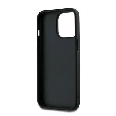6. DKNY Wrist Strap Stock Logo case for iPhone 14 Pro - black