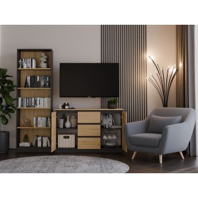 7. 2-DOOR 3-DRAWER ANT/ART CHEST OF DRAWERS ARTISAN TABLETOP SET