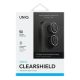 2. Uniq Optix Clear Camera Lens Protector iPhone 16 / 16 Plus with Applicator - Clear Black